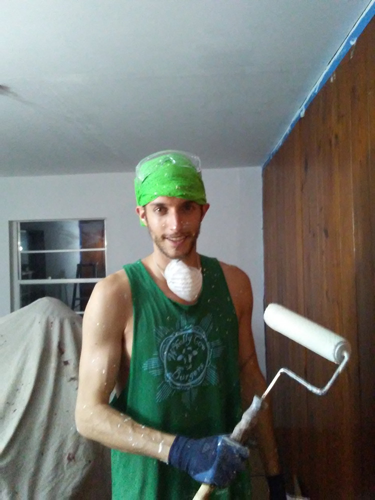 Alex painting the new MD Labs