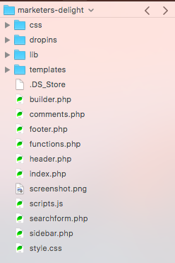 Marketers Delight 5.0 File Structure